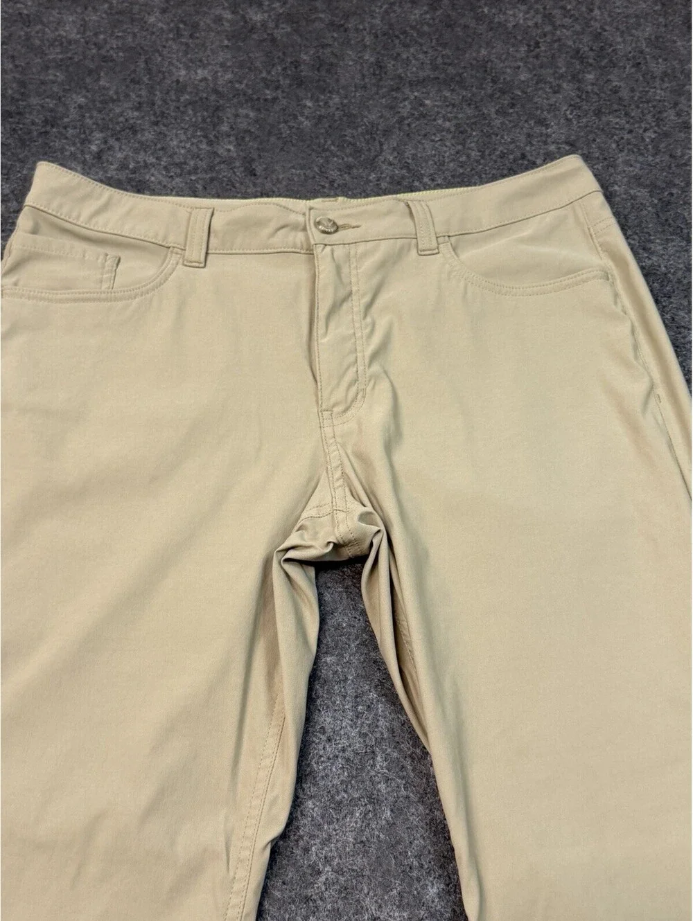 Eddie Bauer Guide Pro Pants Men’s 35x32 Khaki Stretch Nylon Hiking Outdoor